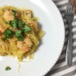 spaghetti squash shrimp scampi: the easy paleo alternative to a classic pasta dish