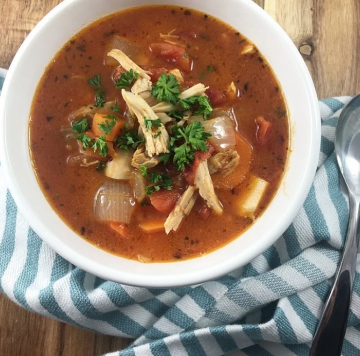 Slow Cooker Italian Tomato Chicken Soup Whole Kitchen Sink