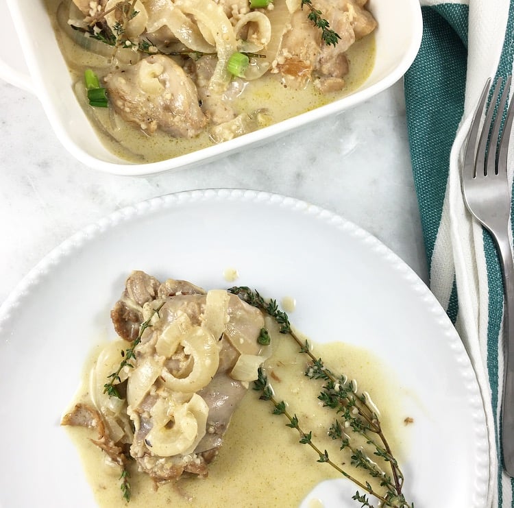 creamy apple cider vinegar chicken