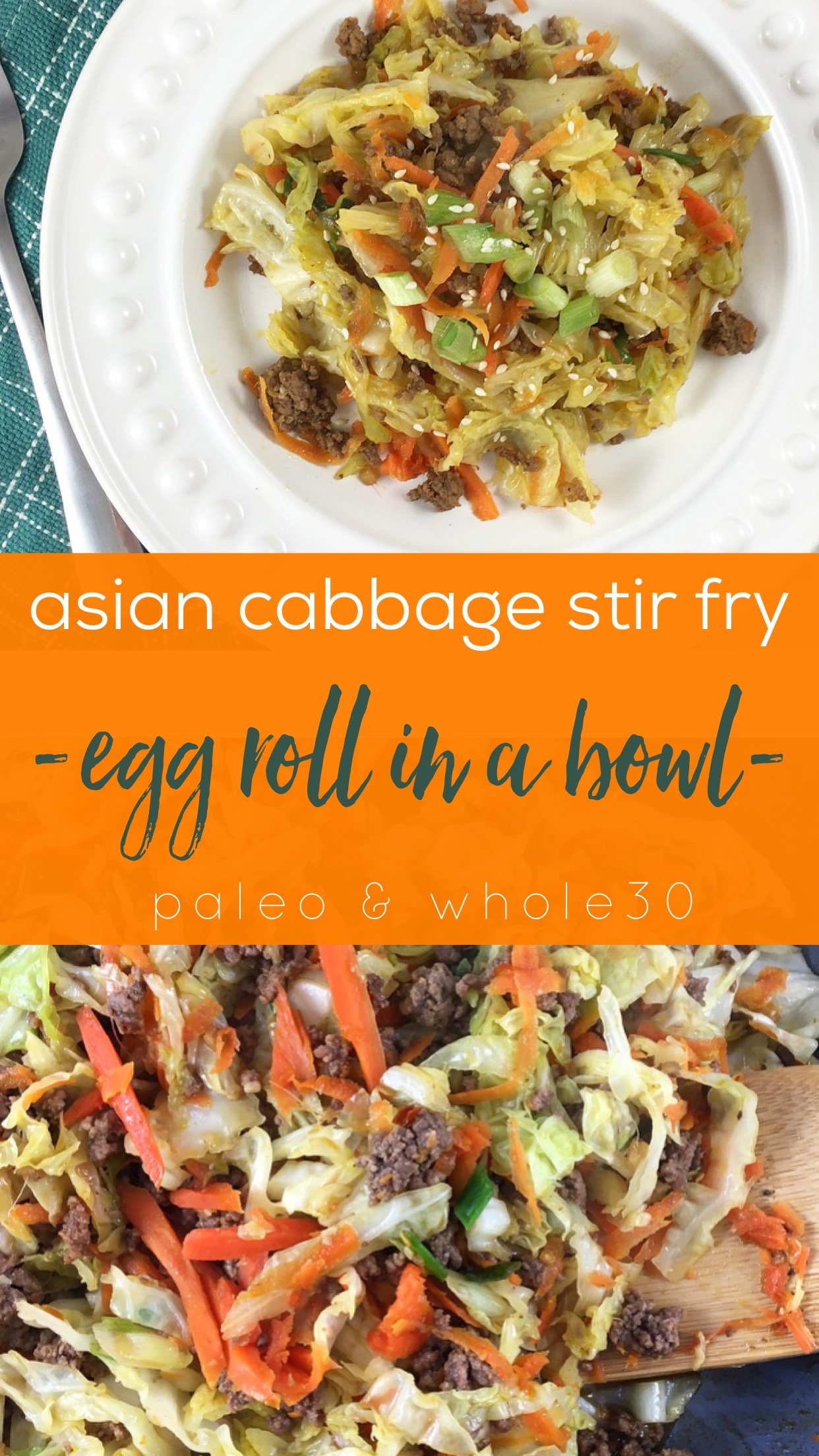 Paleo and Whole30 Egg Roll in a Bowl