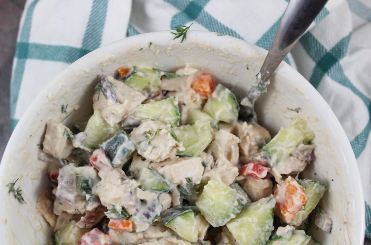 cucumber dill chicken salad