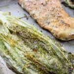 roasted caesar salmon and romaine