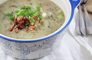 paleo and whole30 potato and bacon chowder