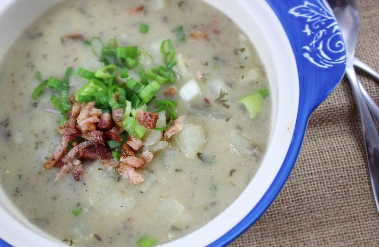 paleo and whole30 potato and bacon chowder