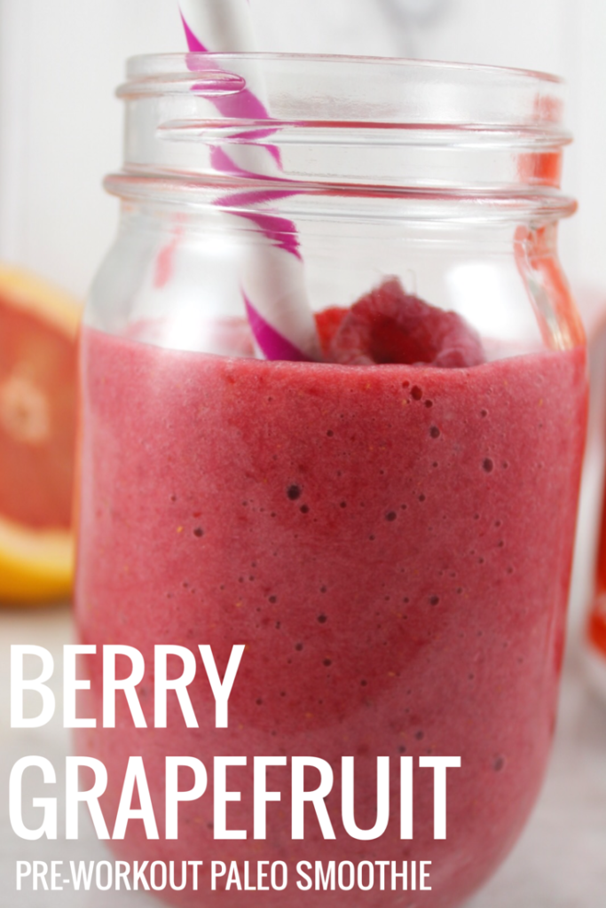 Berry Grapefruit PreWorkout Paleo Smoothie Whole Kitchen Sink