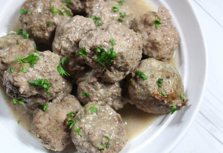 slow cooker Swedish meatballs