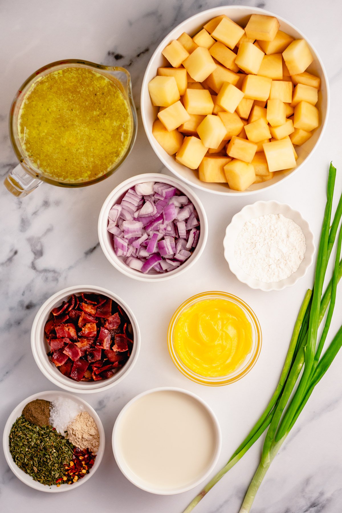 Potato Bacon Soup Ingredients