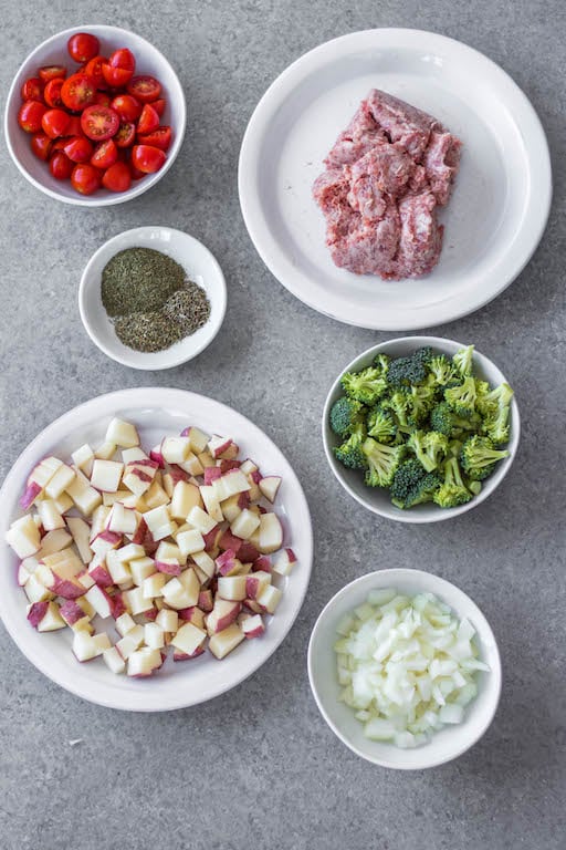 whole30 mediterranean sausage hash ingredients