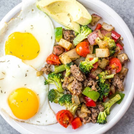 Whole30 Mediterranean Sausage Hash: Paleo, Egg-Free Breakfast