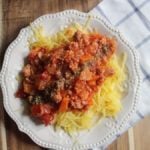 Salsa de espaguetis en olla instantánea paleo y whole30