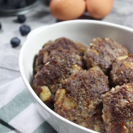 Pear and Rosemary Breakfast Sausage Patties