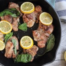 Lemon and Basil Chicken Thighs: Paleo and Whole30