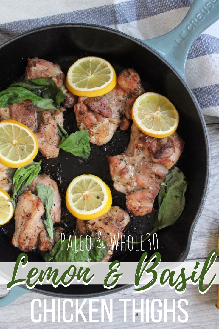 paleo lemon basil chicken thighs