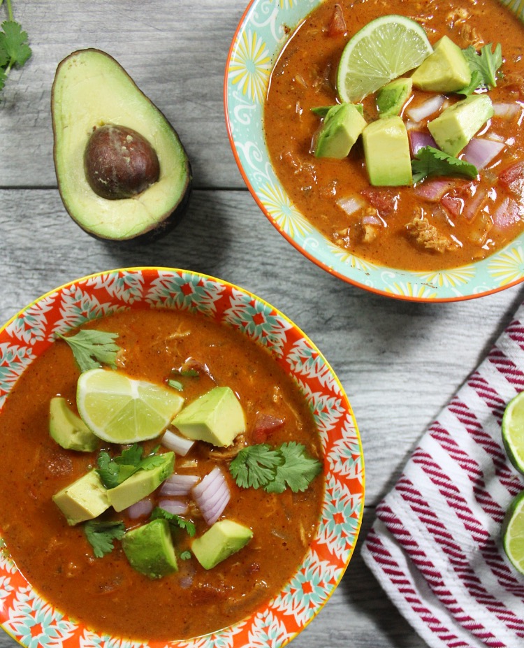 paleo chicken taco soup