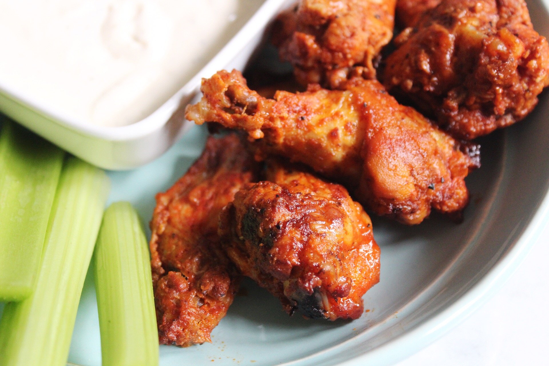 baked buffalo drumsticks