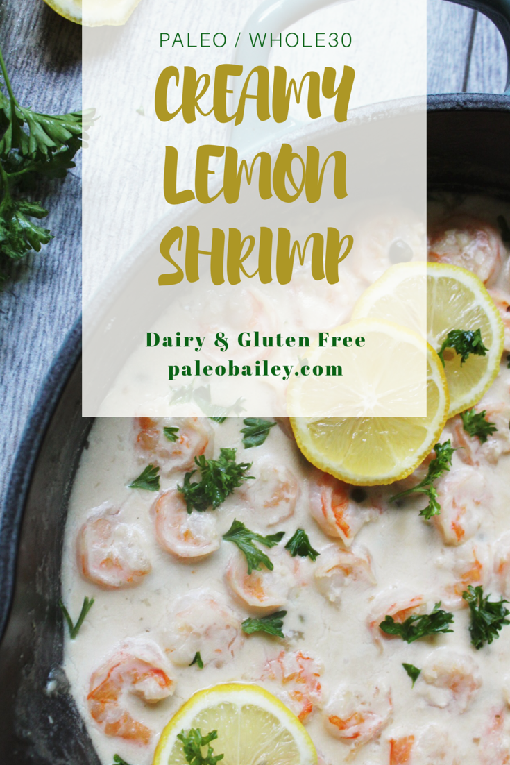 creamy lemon shrimp