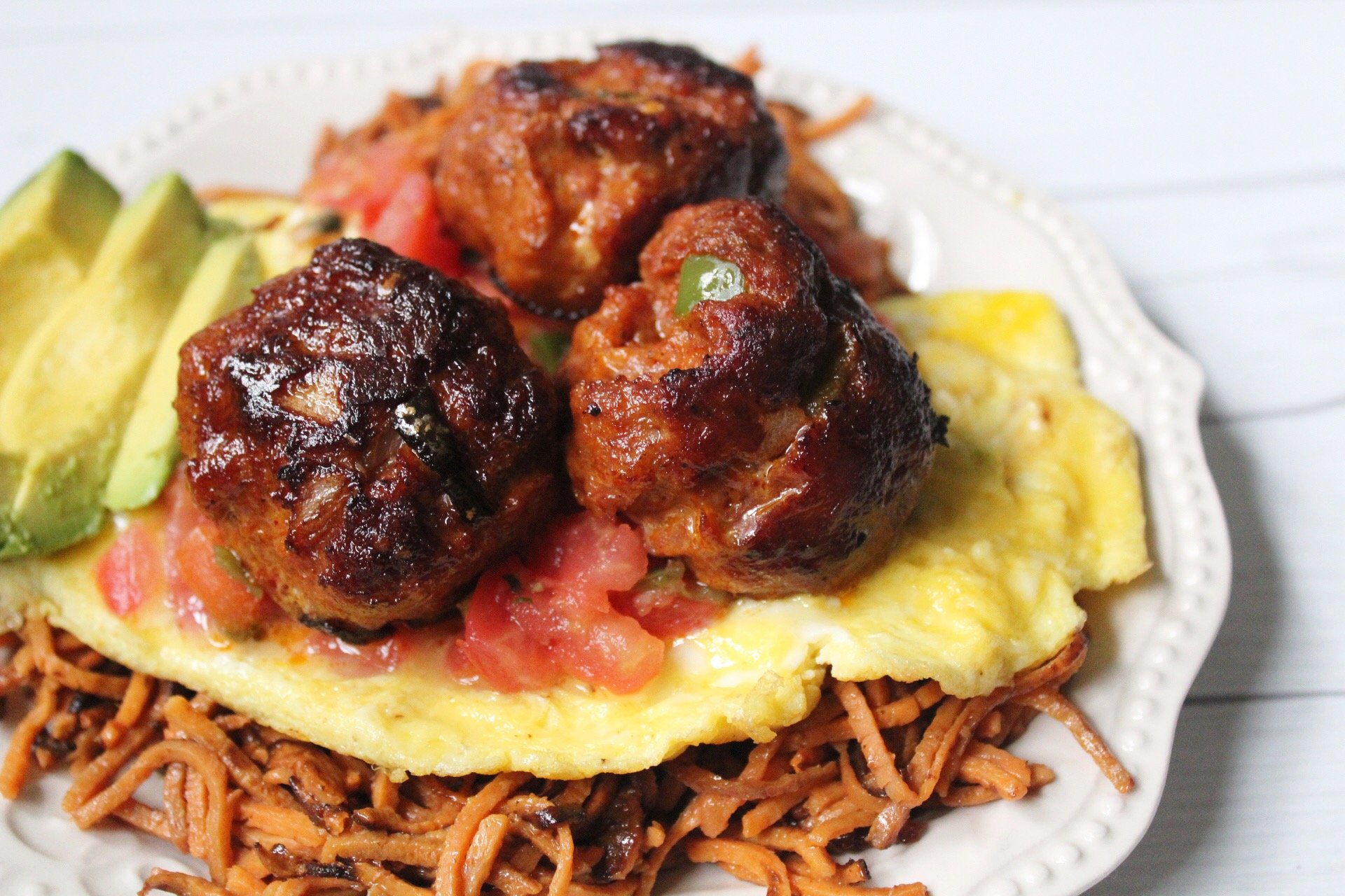 chorizo breakfast meatballs