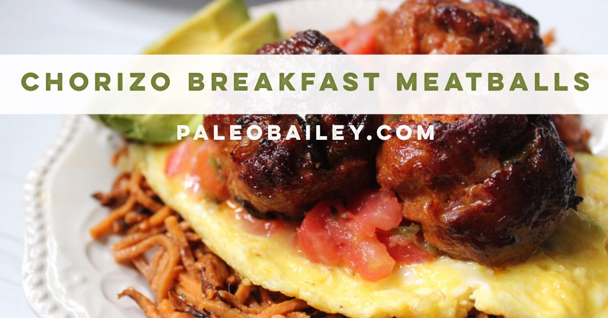 chorizo breakfast meatballs