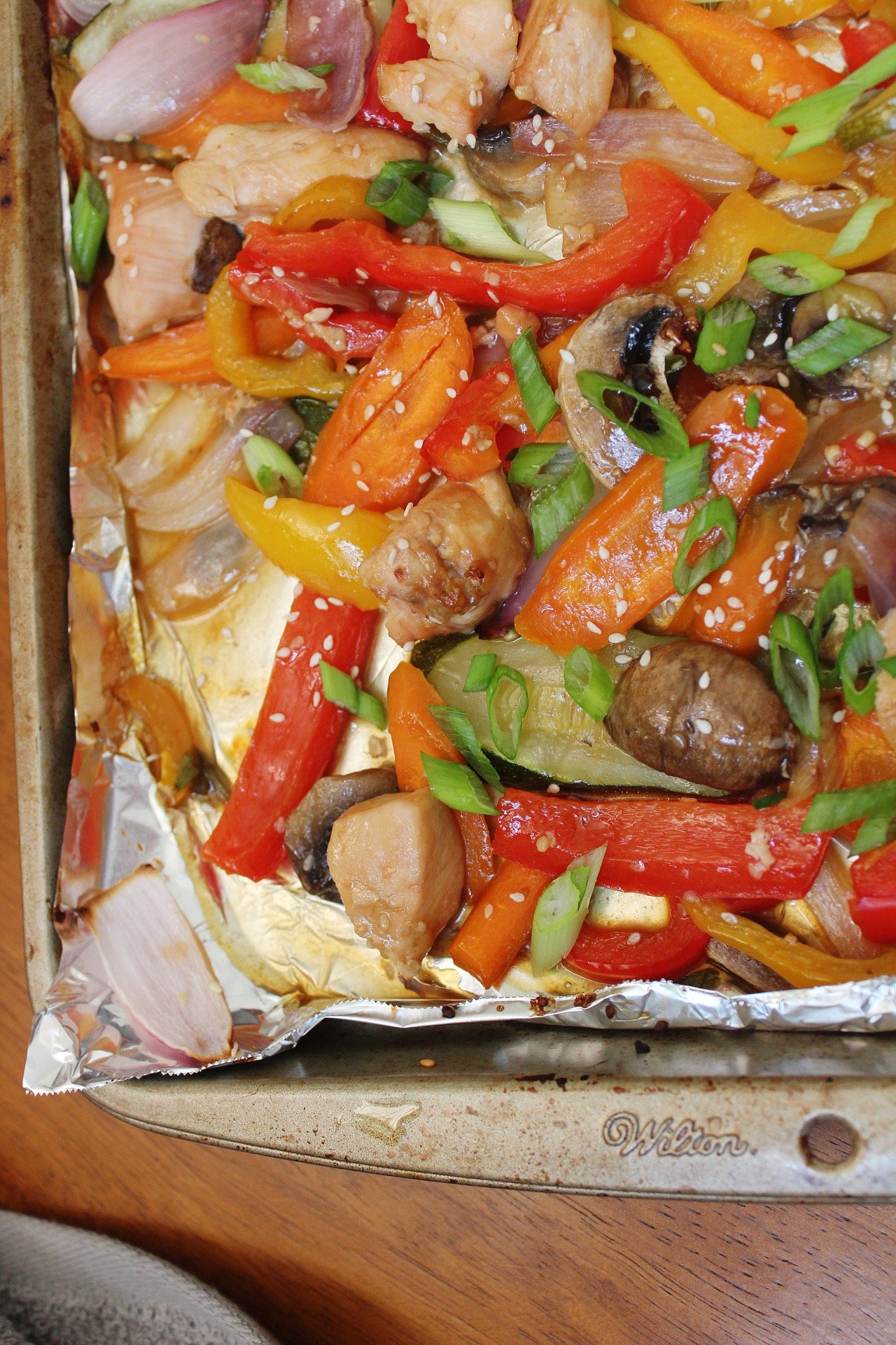 sheet pan stir fry