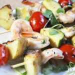 caesar shrimp skewers