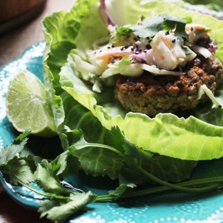 Spicy Thai Burgers and Asian Inspired Coleslaw: Paleo & Whole30