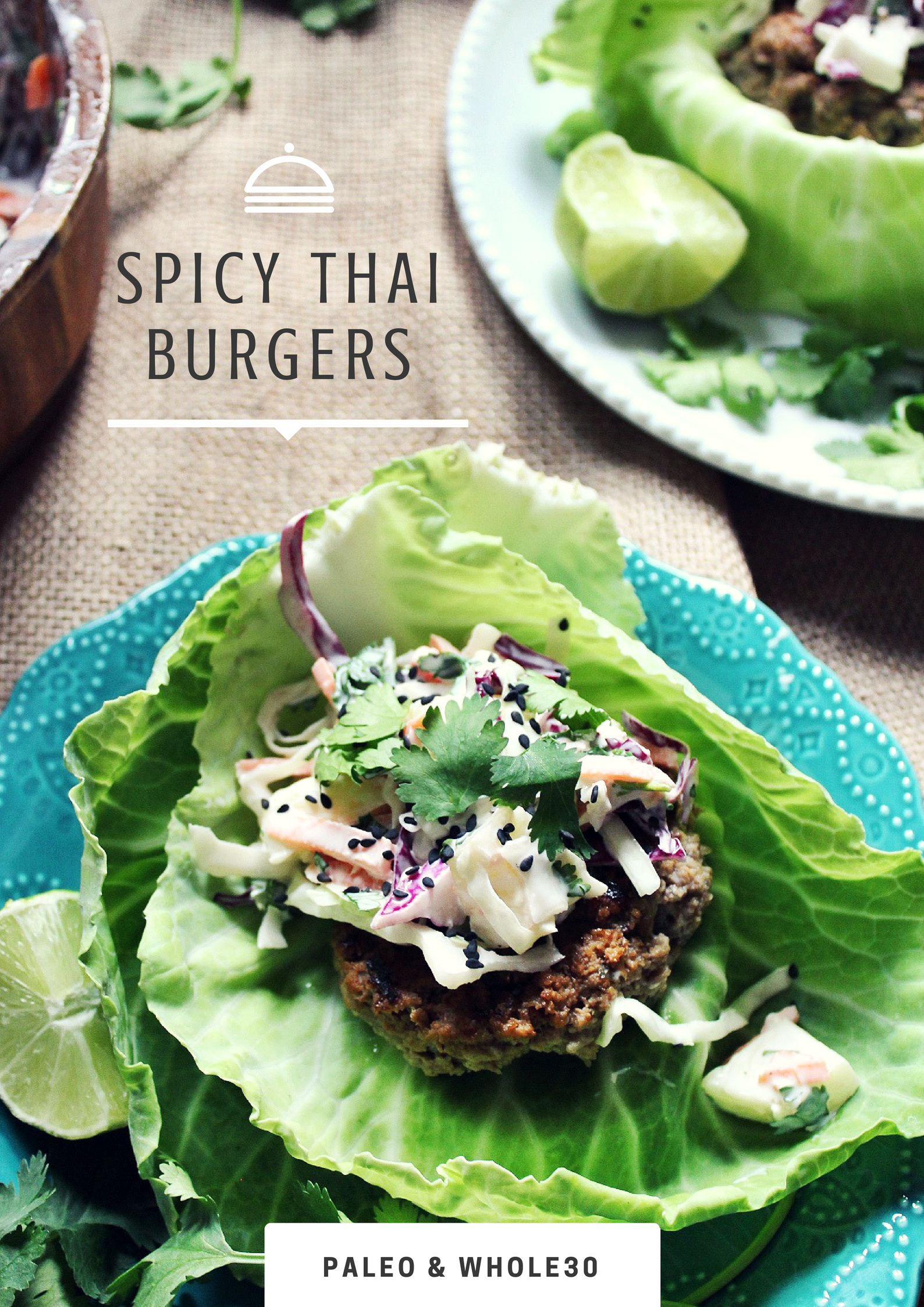 whole30 spicy thai burgers