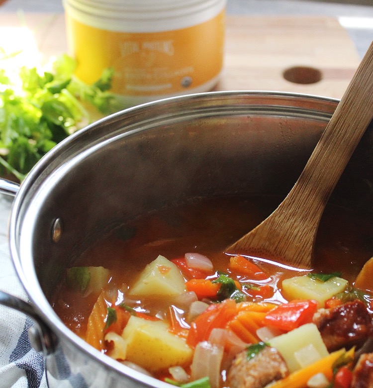chorizo and veggie stew