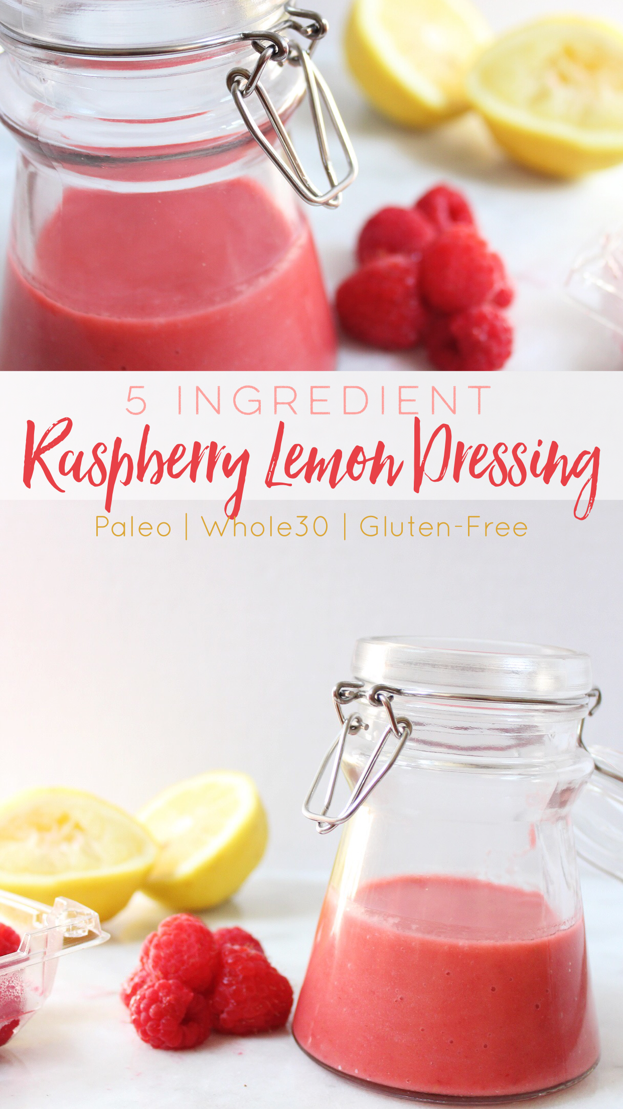 paleo raspberry lemon dressing