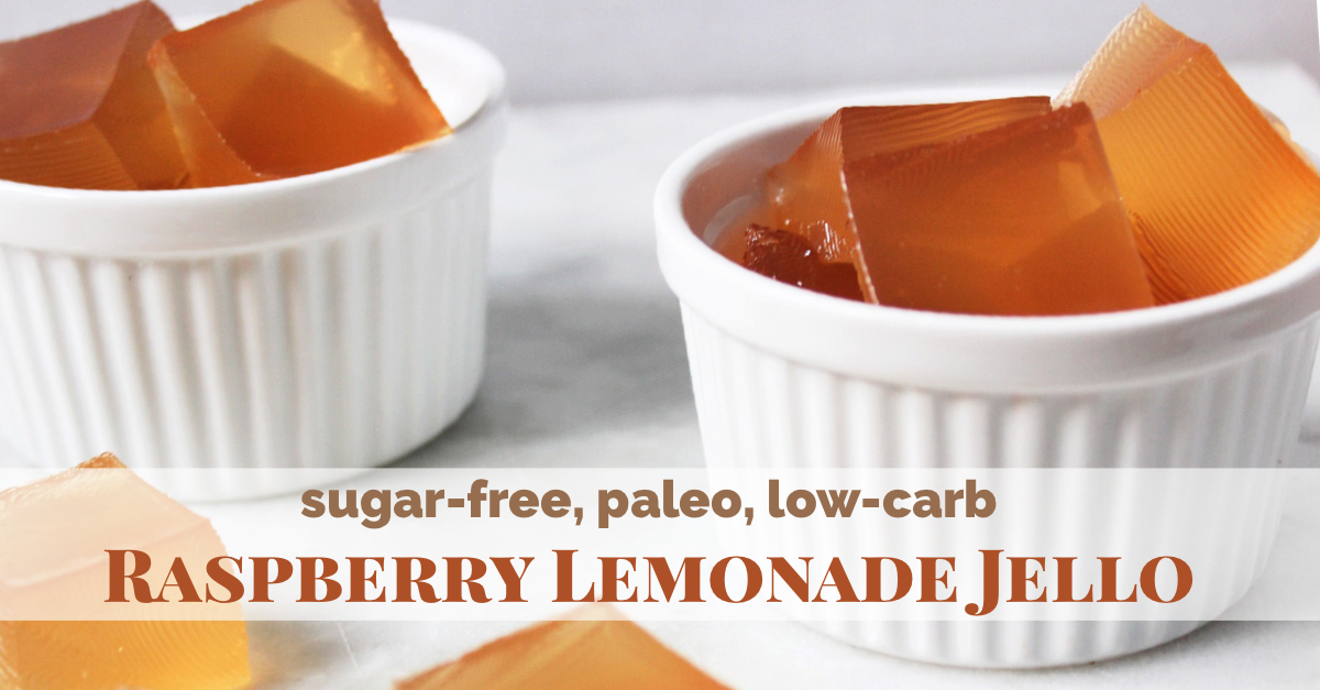 paleo raspberry lemonade jello