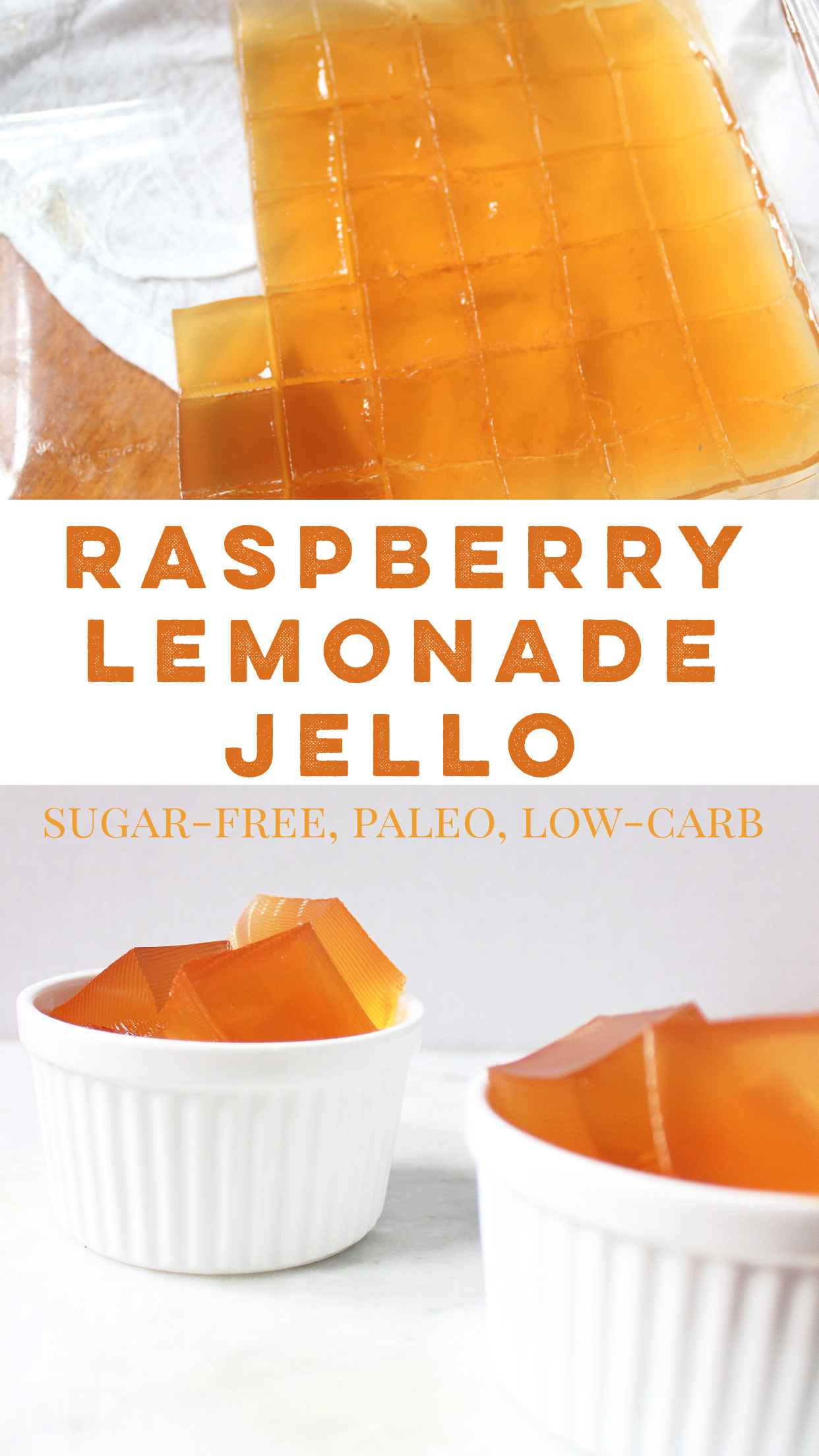 paleo raspberry lemonade jello