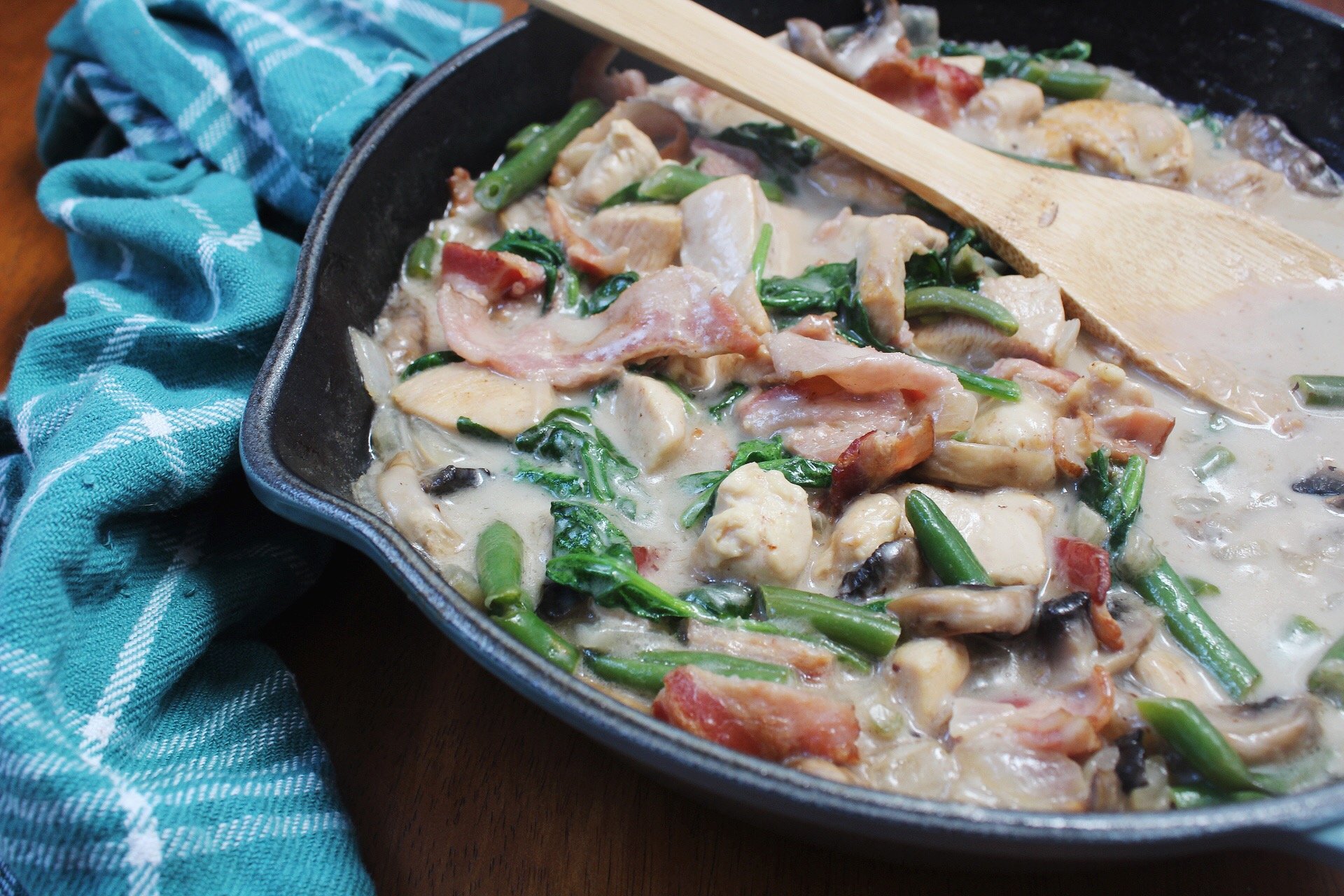 one pot creamy chicken and veggies