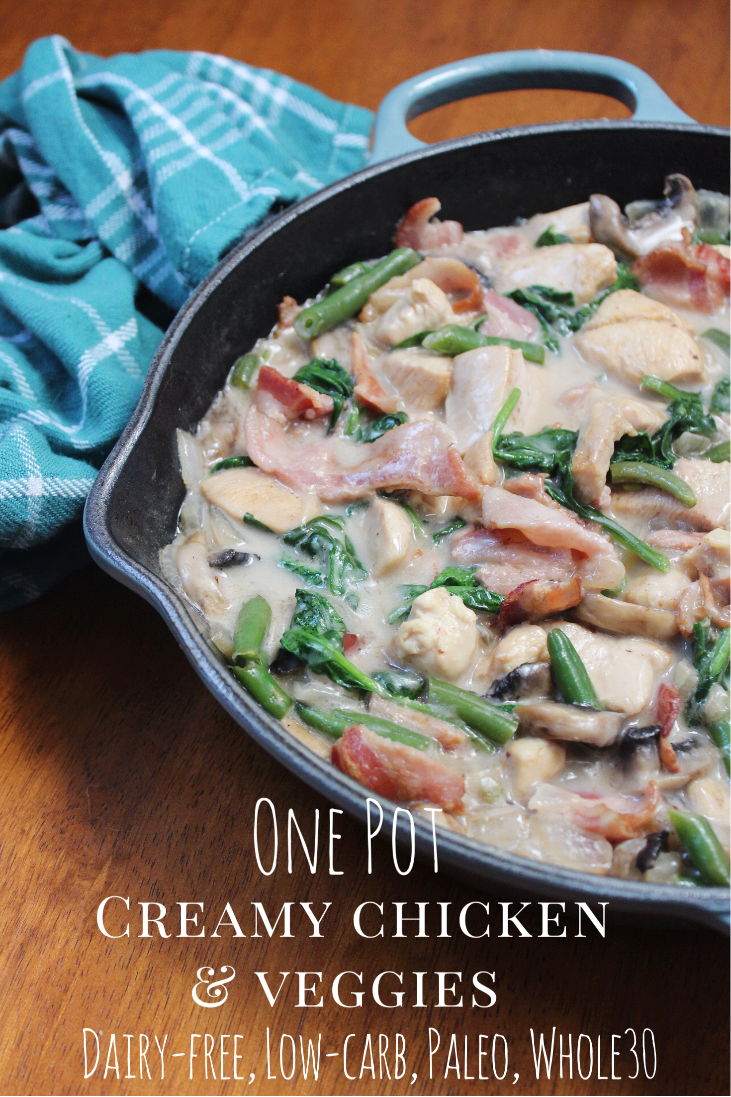 one pot creamy chicken and veggies