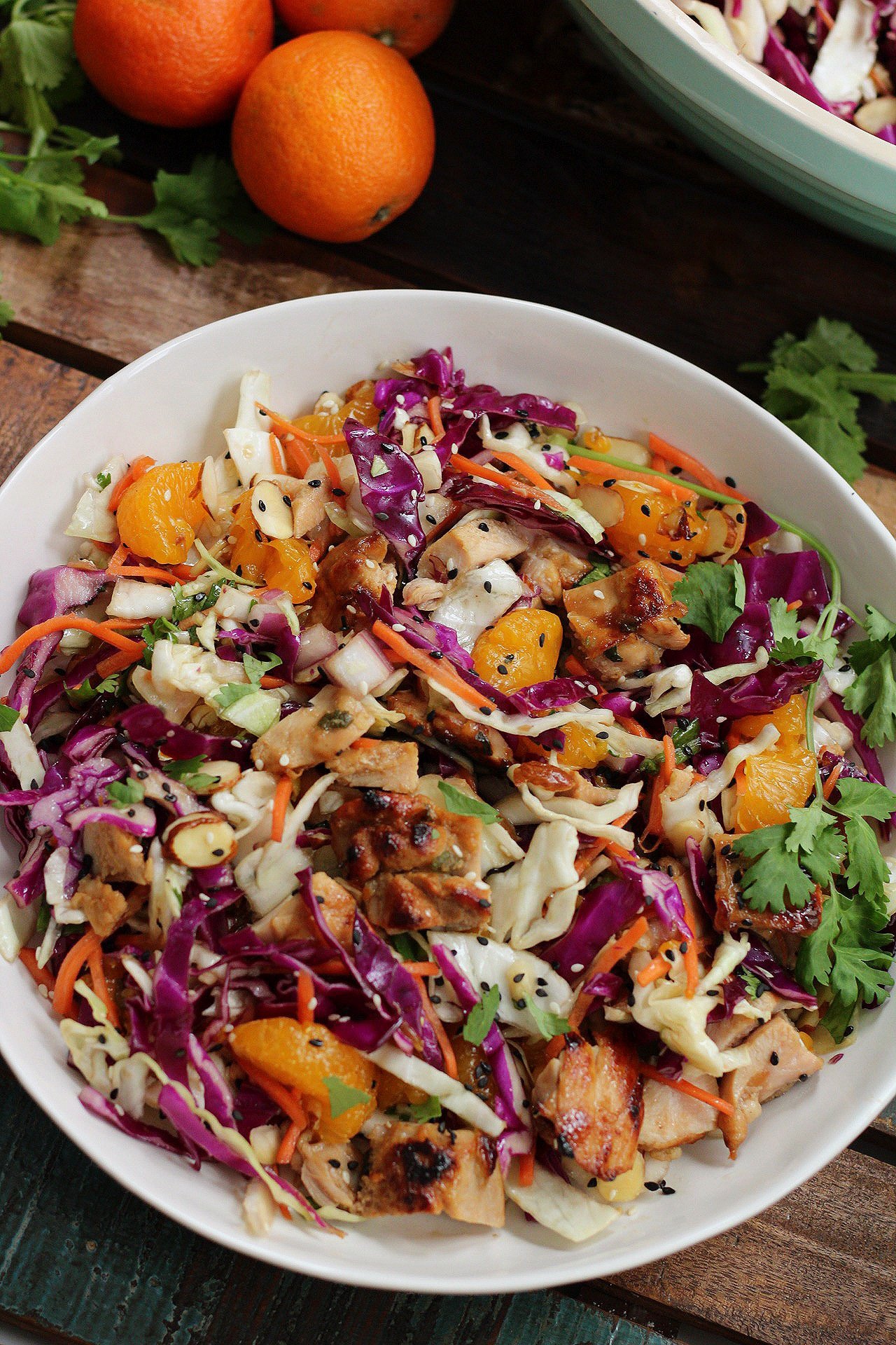 Healthy Sesame Chicken Chopped Salad: Paleo & Whole30