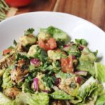 blackened chicken, cucumber and avocado salad