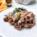 pulled pork with pineapple coleslaw