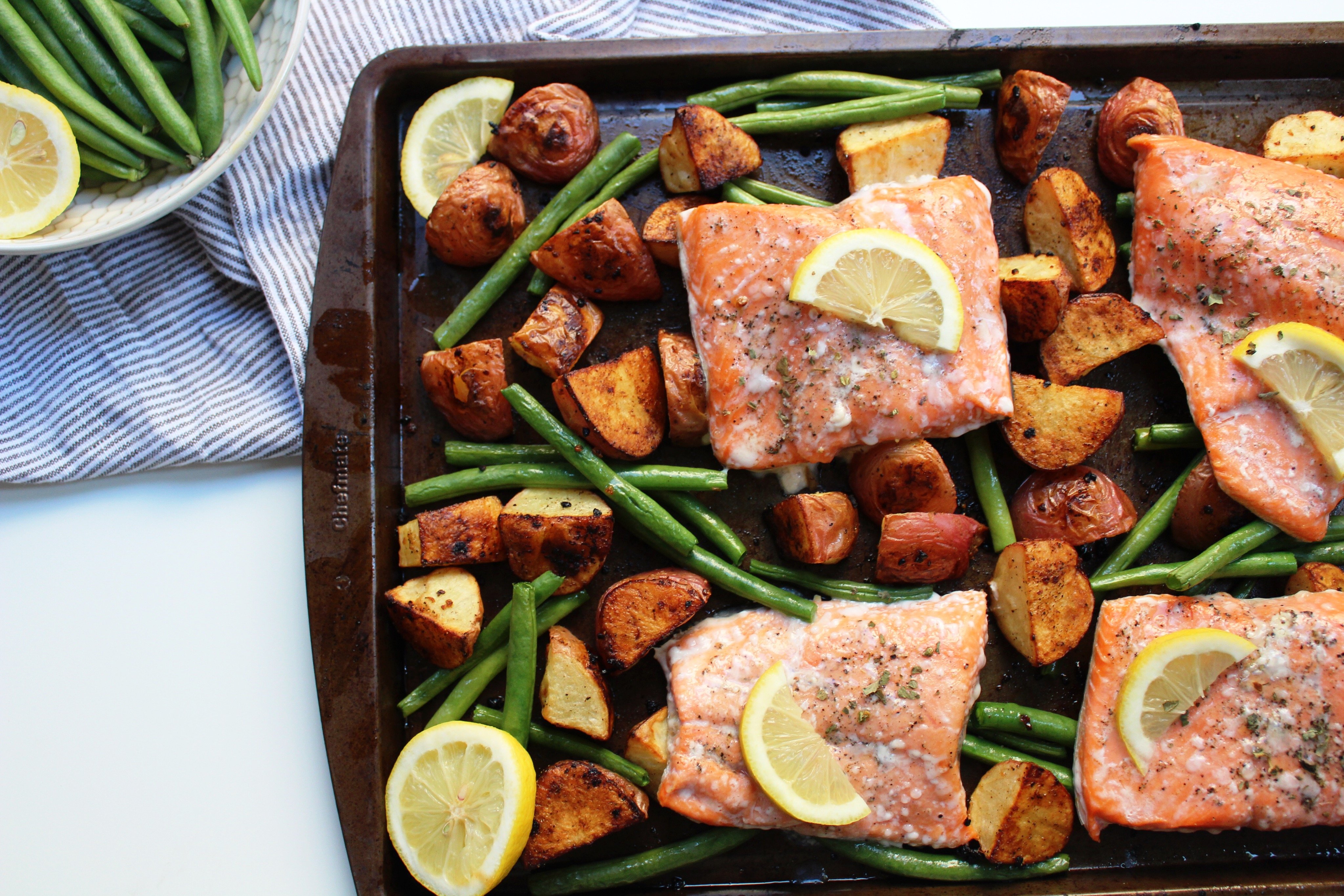 sheet pan salmon