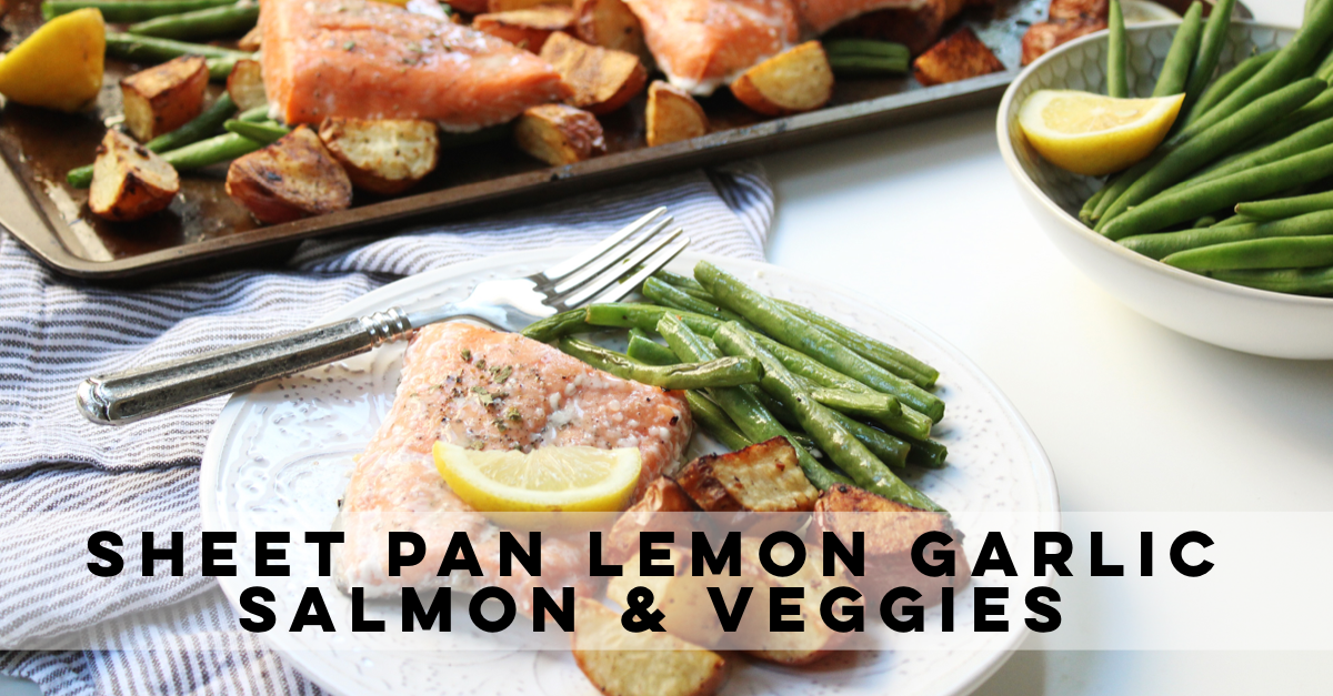 sheet pan salmon and veggies