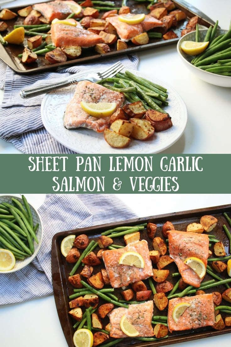 sheet pan salmon and veggies