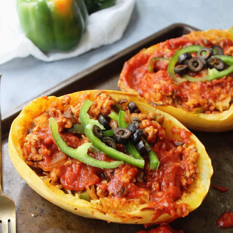 Spaghetti Squash Pizza Bowls: Low Carb, Paleo & Whole30 - Whole Kitchen ...