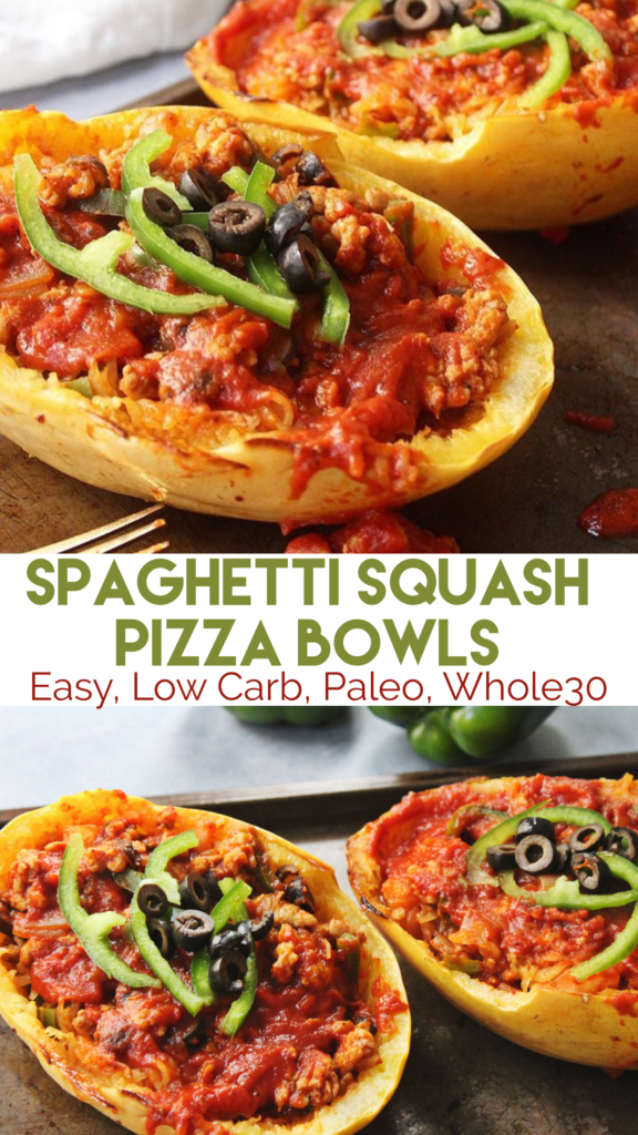 Spaghetti Squash Pizza Bowls: Low Carb, Paleo & Whole30 - Whole Kitchen ...