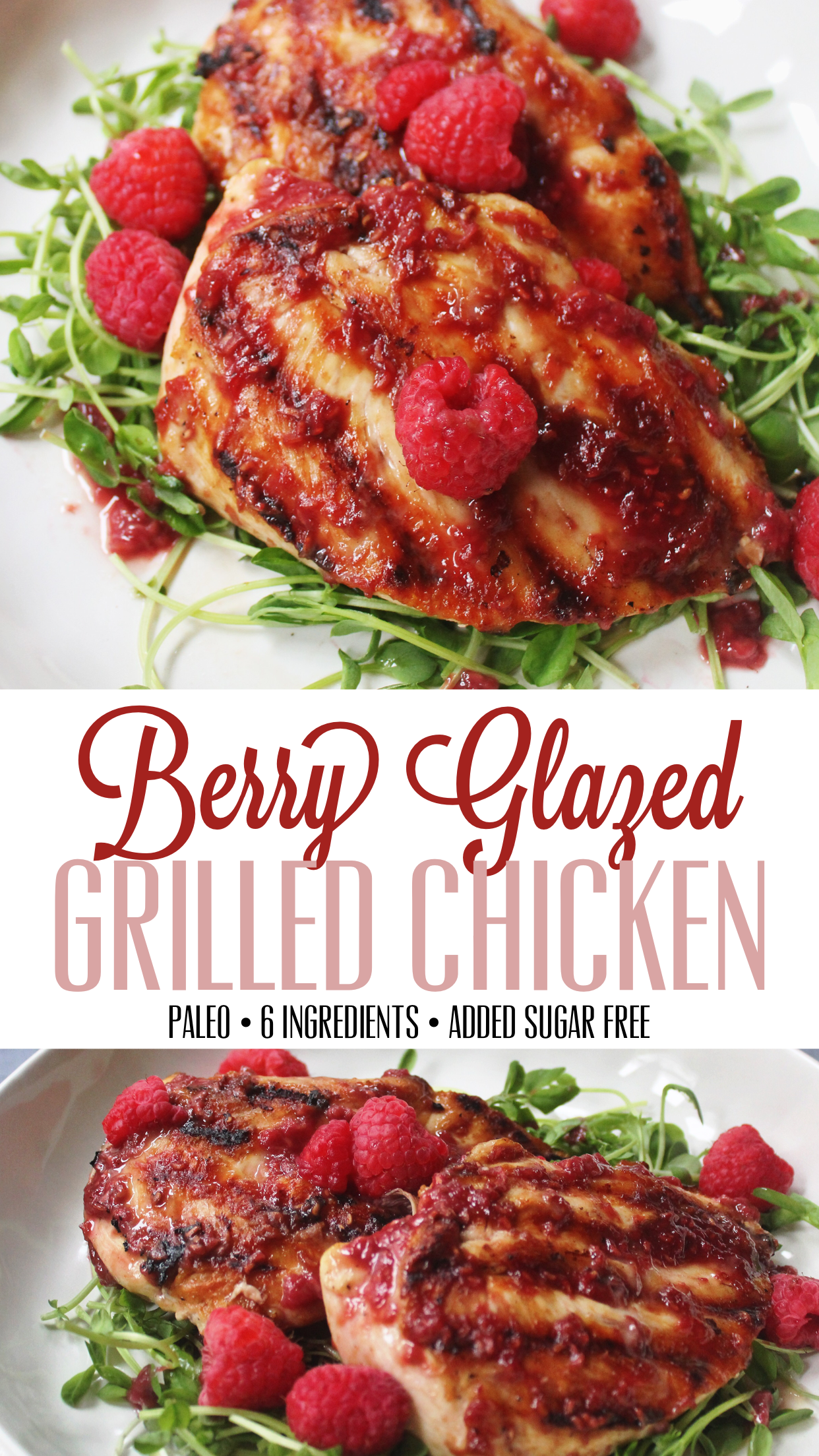 Berry glazed grilled chicken