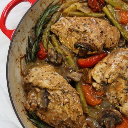 One Pan Mustard Chicken and Veggies: 30 Minutes, Whole30 & Low-Carb