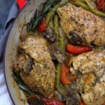 one pan mustard chicken and veggies