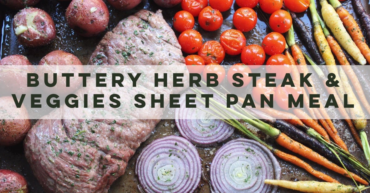 whole30 steak and veggies sheet pan meal