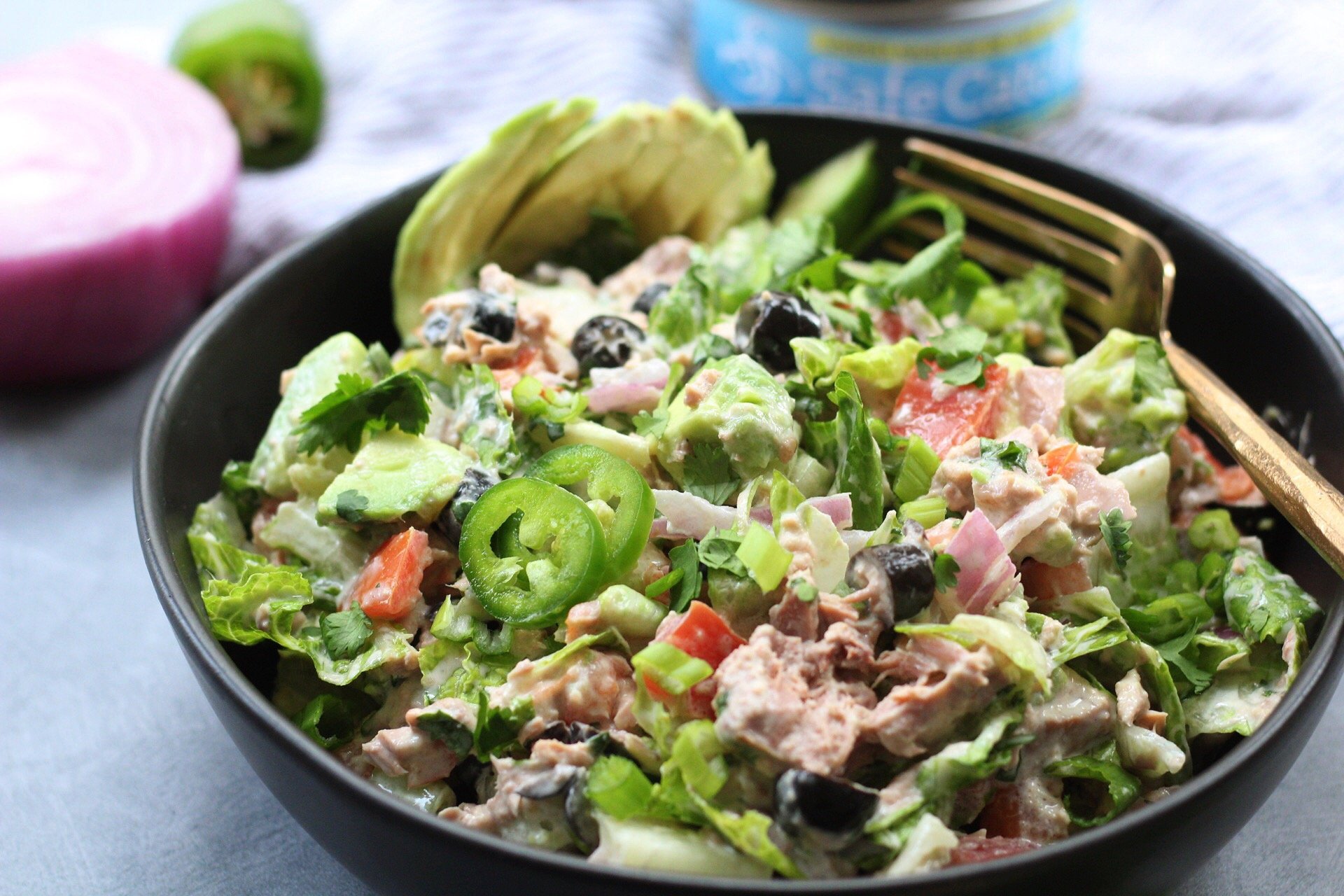 Mexican chopped tuna salad