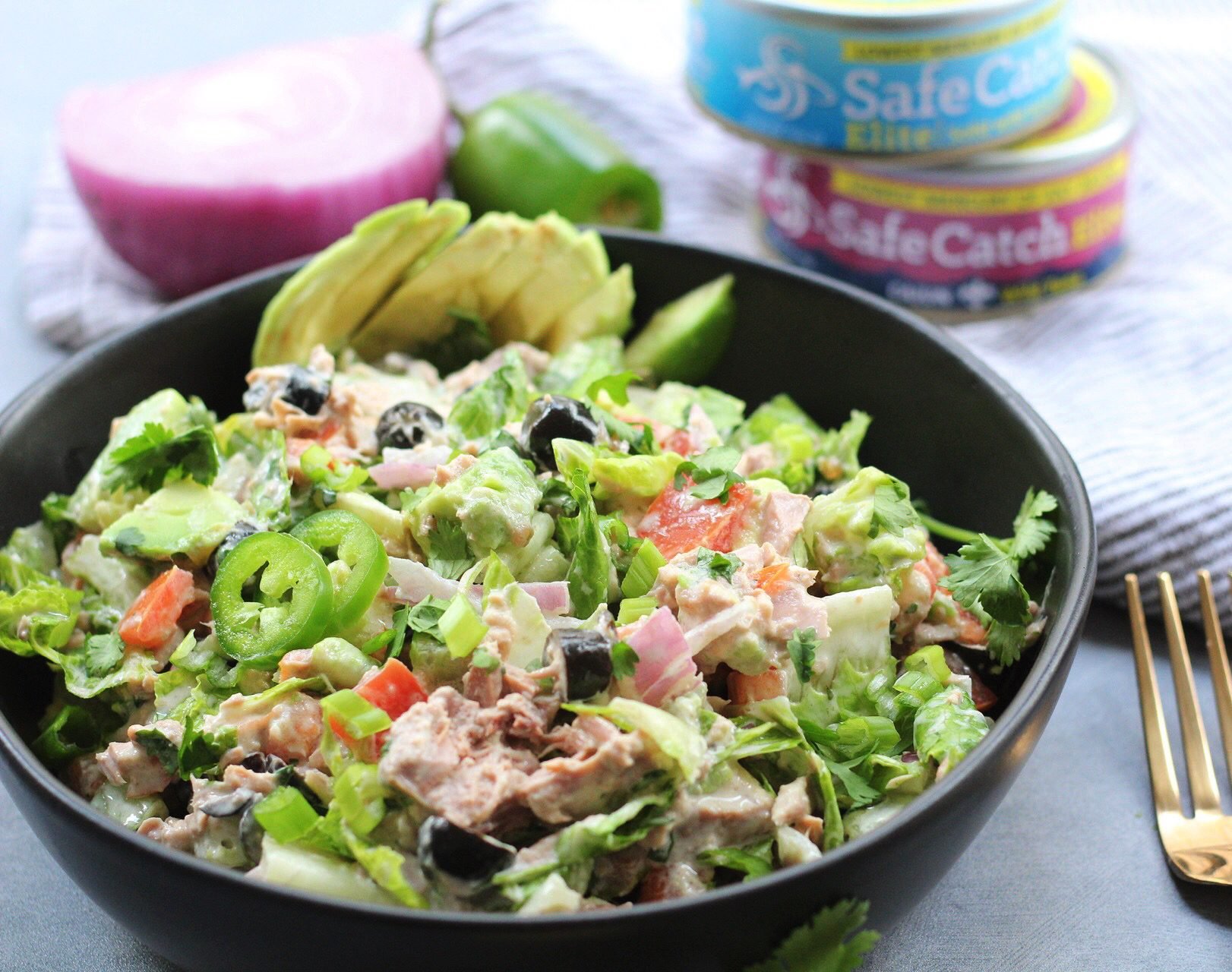 Mexican chopped tuna salad