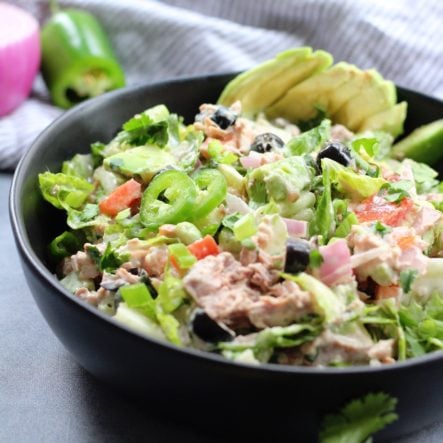 Mexican Chopped Tuna Salad: No Cooking, Paleo, Whole30, Low-Carb!
