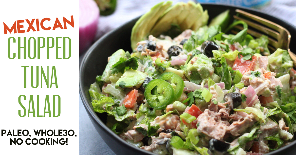 Mexican chopped tuna salad