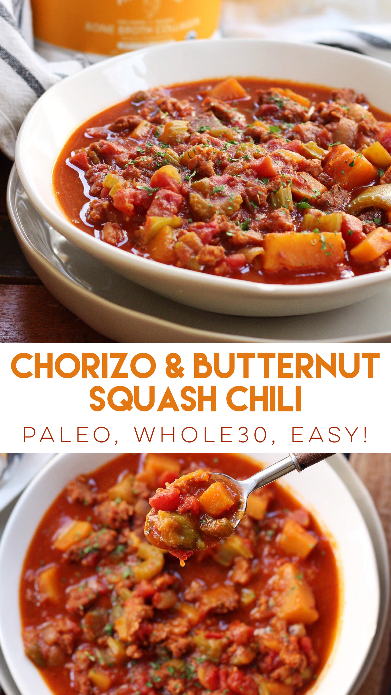 chorizo and butternut squash chili