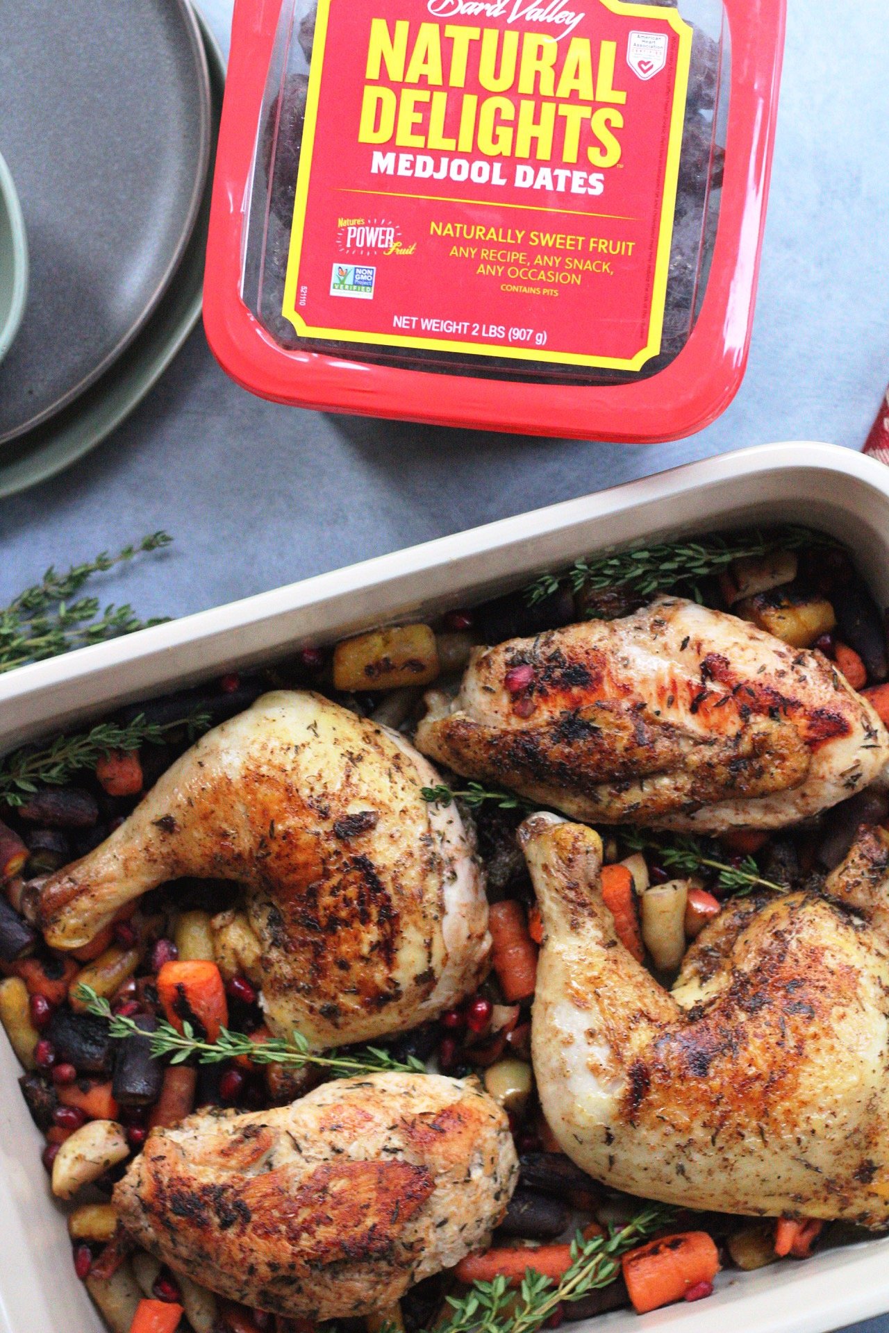 roasted chicken with medjool dates